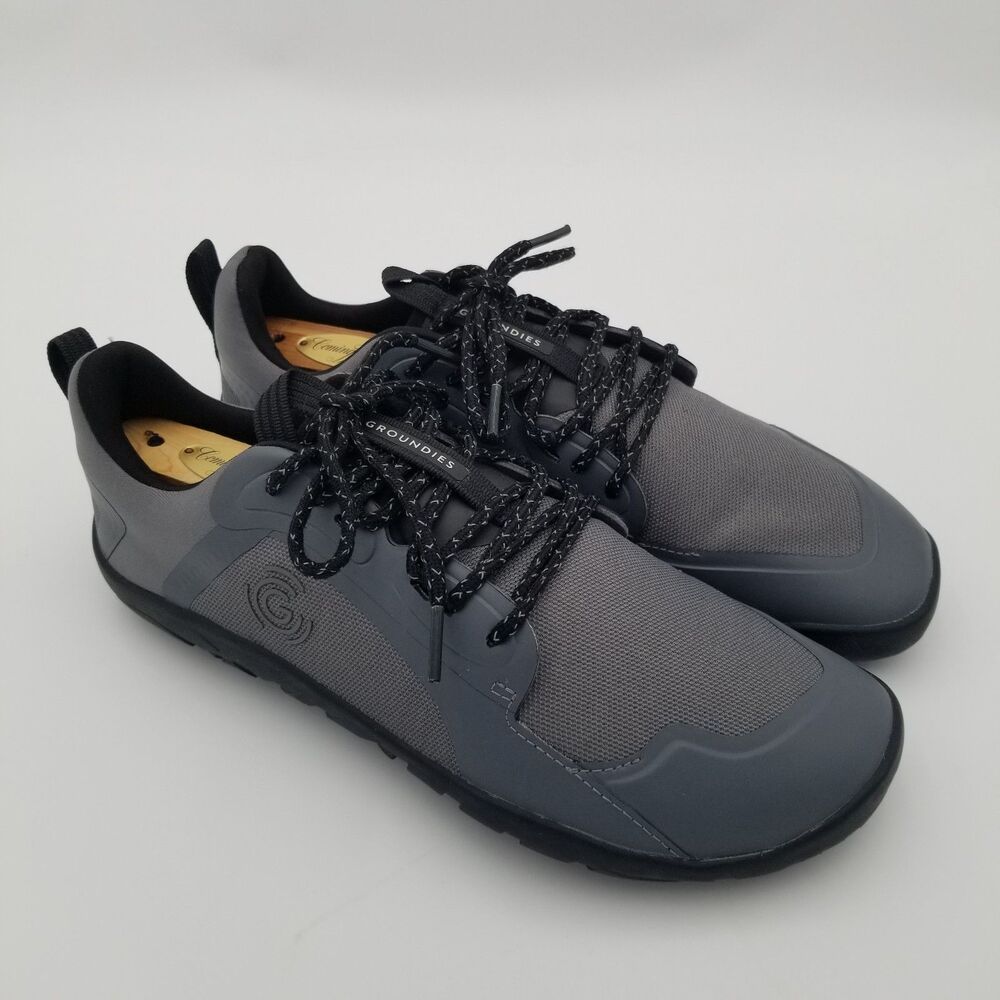 Groundies All Terrain Low Minimalist Barefoot Shoes Grey Men's Size 7